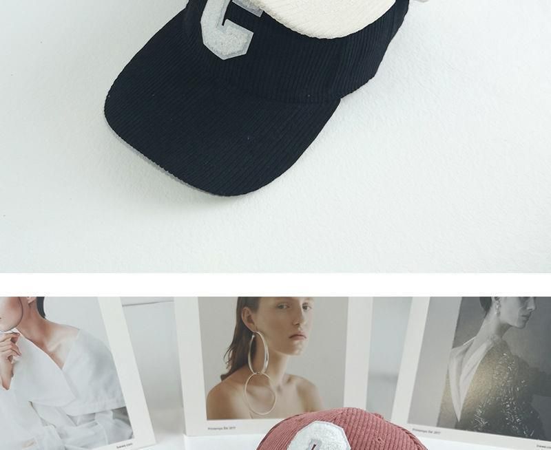 Klassische Cord-Baseballkappe – Unisex-Dad-Cap mit gesticktem „C“, sportlicher Retro-Stil für Damen und Herren_voghion.com