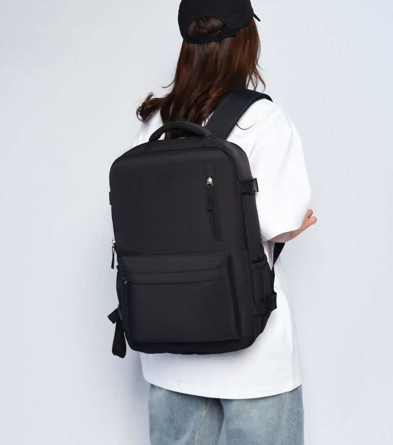 Lare Capacity Backpack 2025 New Simple Solid Color Business Laptop With Independent Shoe Compartment Commuter Travel_voghion.com