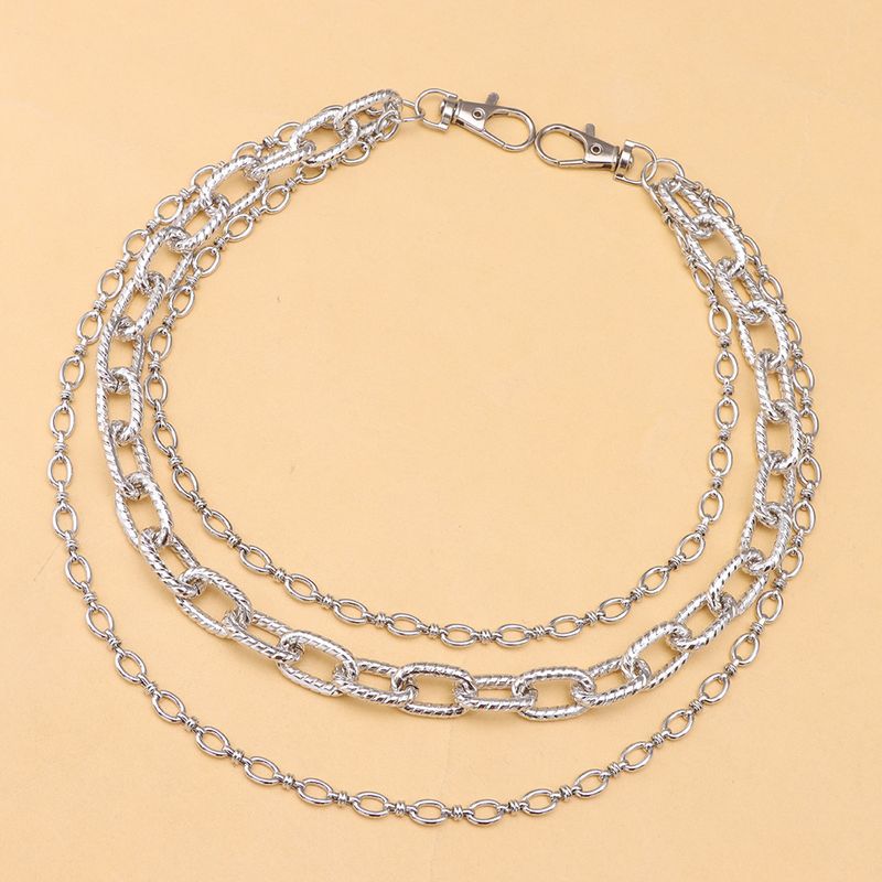 Cadena para pantalones con relieve multicapa de alta gama, tendencia de moda, con accesorios personalizados para baile callejero de hip-hop._voghion.com