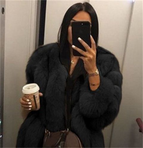 Abbigliamento da donna, cardigan invernale da donna caldo, sobrio, di lusso, con scollo rotondo, a maniche lunghe, felpato, alla moda, temperamento, cappotto da donna_voghion.com