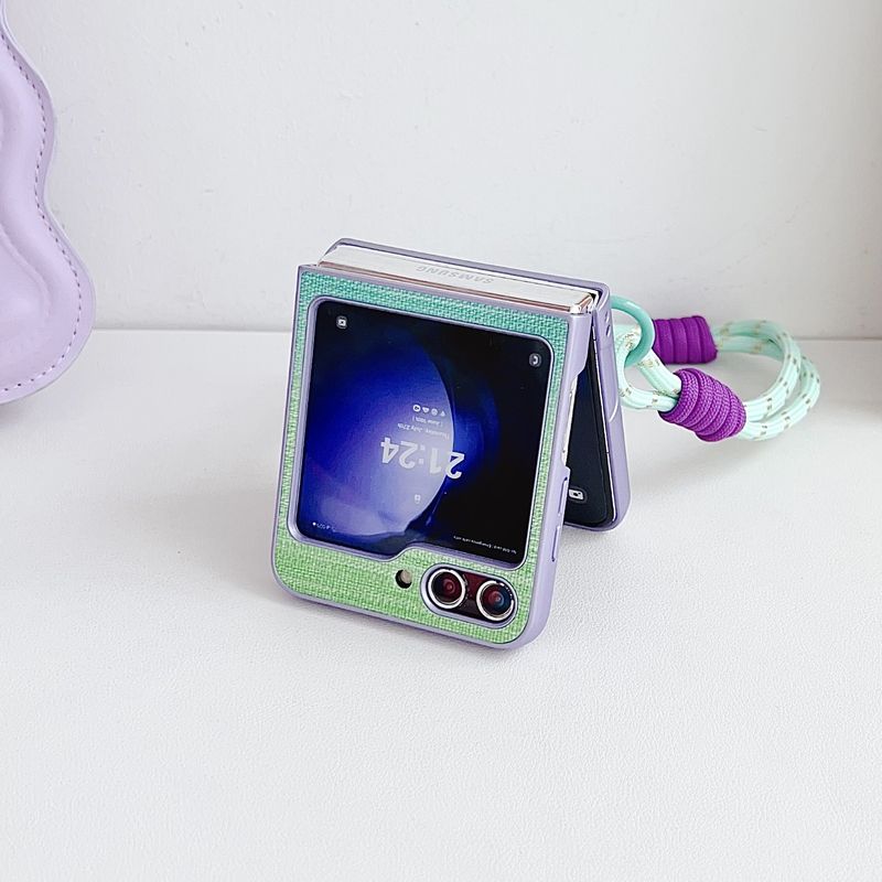 Three-dimensional love small fragrant wind for Samsung zflip5 mobile phone case new zflip3/4 folding screen saver sheath_voghion.com