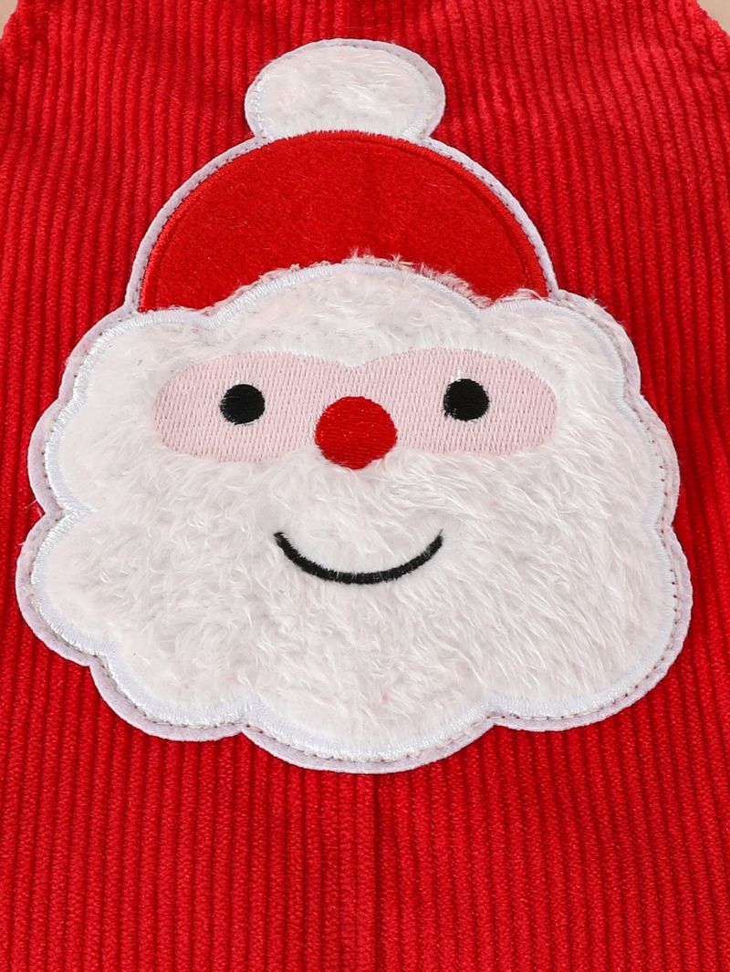 Adorable Baby Girls' Corduroy Jumper Dress Set With Floral & Sleeveless Top – 3-Piece Outfit (0-18M, Soft & Cozy, Animal Print)_voghion.com