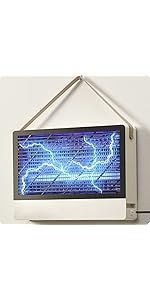 GeckoMan 20W Zapper Zanzare Silenzioso per Interni con Spettro Ibrido e 2 Lampadine di Ricambio_voghion.com