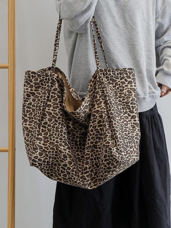 Leopard Print Handbags Shoulder Bags Tote Bags Stylish And Versatile_voghion.com