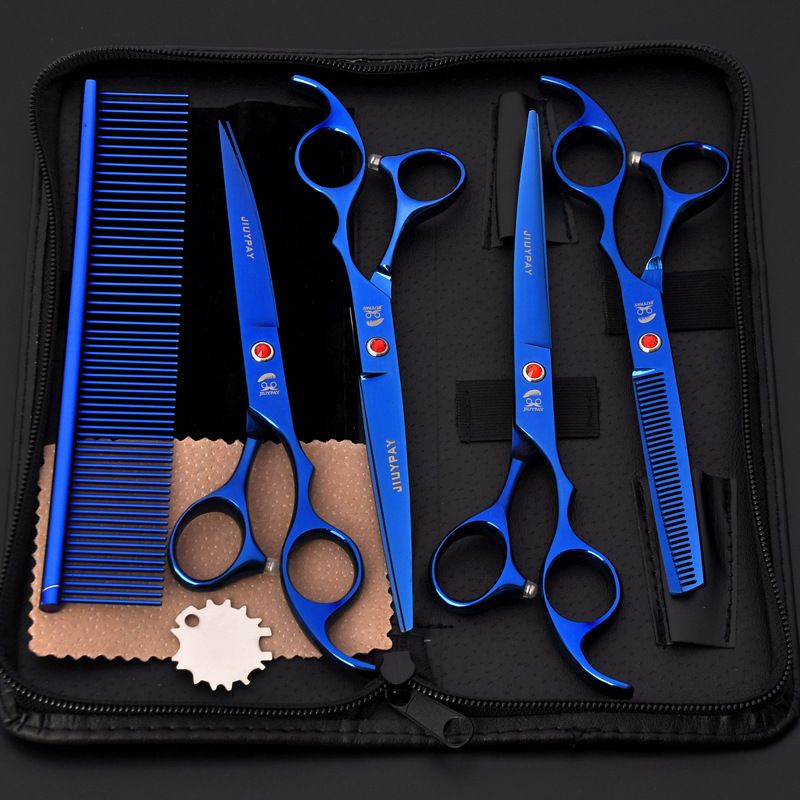 Professional Stainless Steel Dog Grooming Scissors By PawParty Store_voghion.com