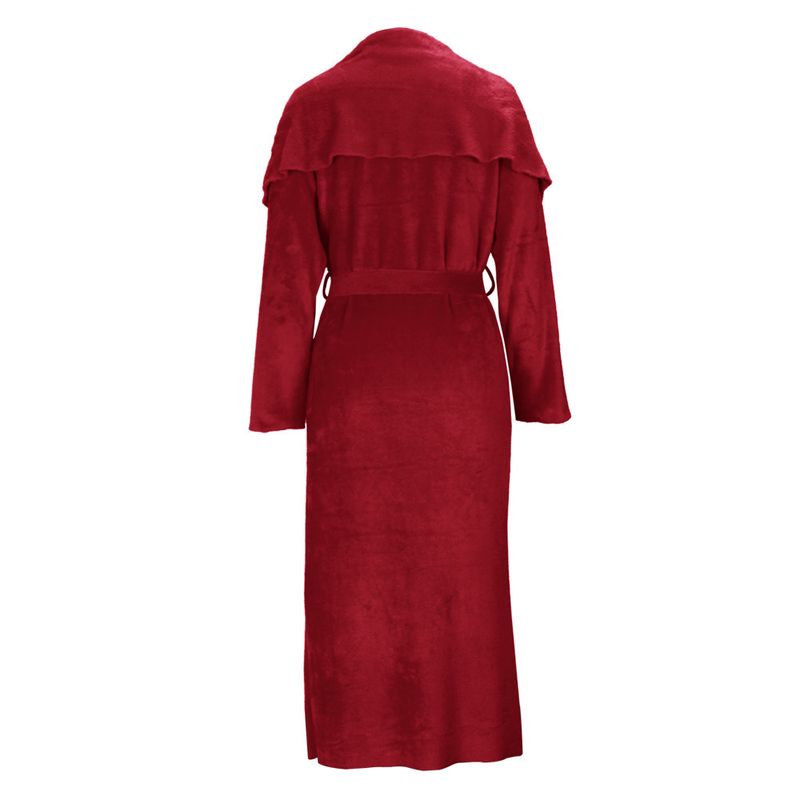 Abbigliamento donna temperamento abito e cappotto due pezzi moda transfrontaliera ampio lungo cardigan velluto completo_voghion.com