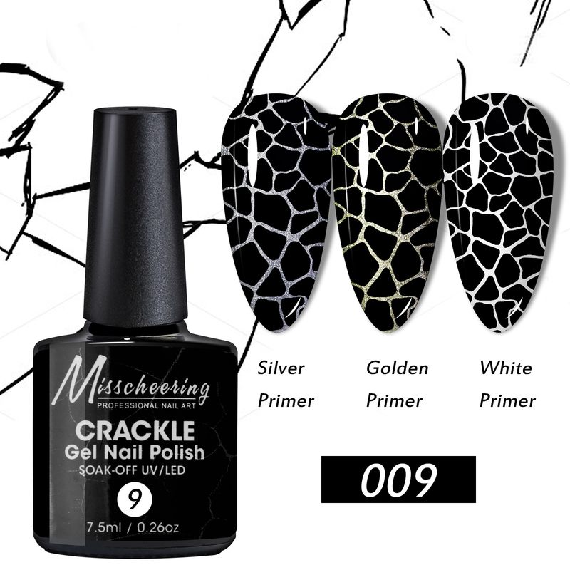 Zestaw lakierów żelowych UV Art Crack Marble Pattern Burst do paznokci_voghion.com