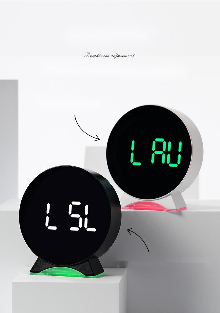Neue LED Alarm Multifunktions-Lauf Sekunde Hand Nachttisch mit Nachtlicht elektronische Uhr 6680_voghion.com