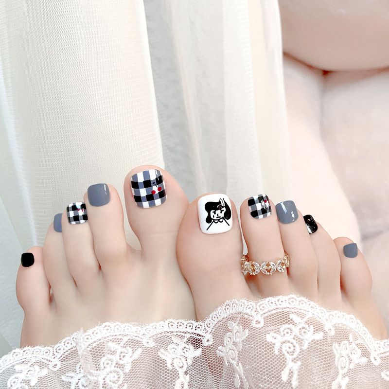 Kleine Frische Tragen Ins Nette Mädchen Wald Patch Zehennagel J9_voghion.com