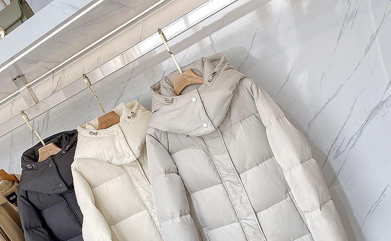 Piumino ultra lungo da donna – Parka invernale con cappuccio, lunghezza dal ginocchio alla caviglia, imbottitura in piuma d'anatra bianca di alta qualità per climi estremamente freddi_voghion.com