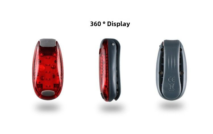 Multifunktionales LED-Fahrradrücklicht Outdoor-Reiten Nachtlauf 5 Lichter Warnlicht Rucksack Hängelicht Helmlicht_voghion.com