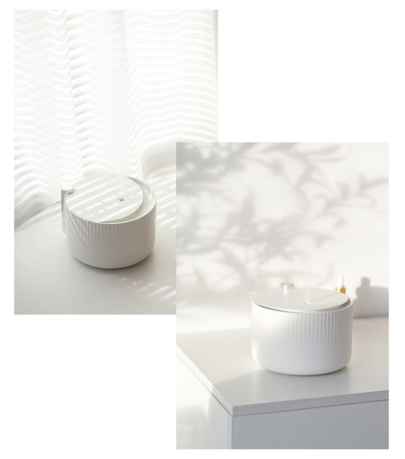 650 ml Aromatherapie-Diffusor und Luftbefeuchter mit LED-Stimmungslichtern, ultraleise für Zuhause/Büro, Stromversorgung über USB und Netzstrom, 8-Stunden-Timer, 70 ml/h Nebelausstoß_voghion.com