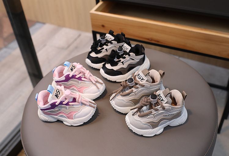 A generation of foreign trade father shoes Children's toddler shoes breathable mesh sneakers 0-3 years old men's and women's baby shoes 1_voghion.com