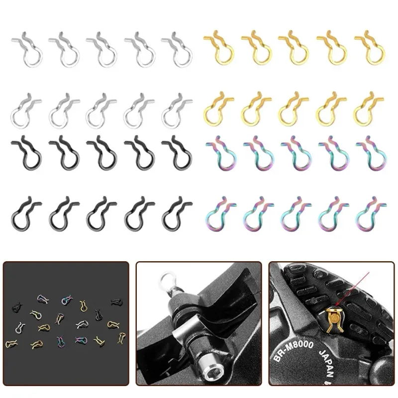 Pakkige kümme usaldusväärset jalgratta piduriklotsi vedruklambrit, mis on loodud teie Shimano pidurisüsteemi jõudluse parandamiseks._voghion.com
