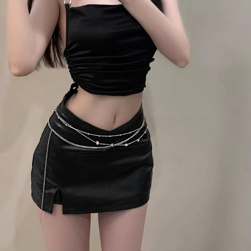 New Metal Waist Chain For Women, High-End Body Multi-Layer Chain, Niche Accessory Belt_voghion.com