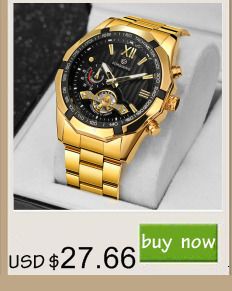 Forsining 1030A Classic Series Golden Top Brand Steel Mens Skeleton Man Wrist Watch Mechanical Luxury Fashion Automatic Watches_voghion.com