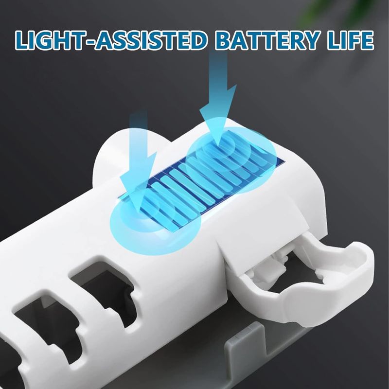 THE PERFECT PART UV Disinfector, Toothbrush Holder, Cleaning Agent, and Automatic Toothpaste Dispenser_voghion.com