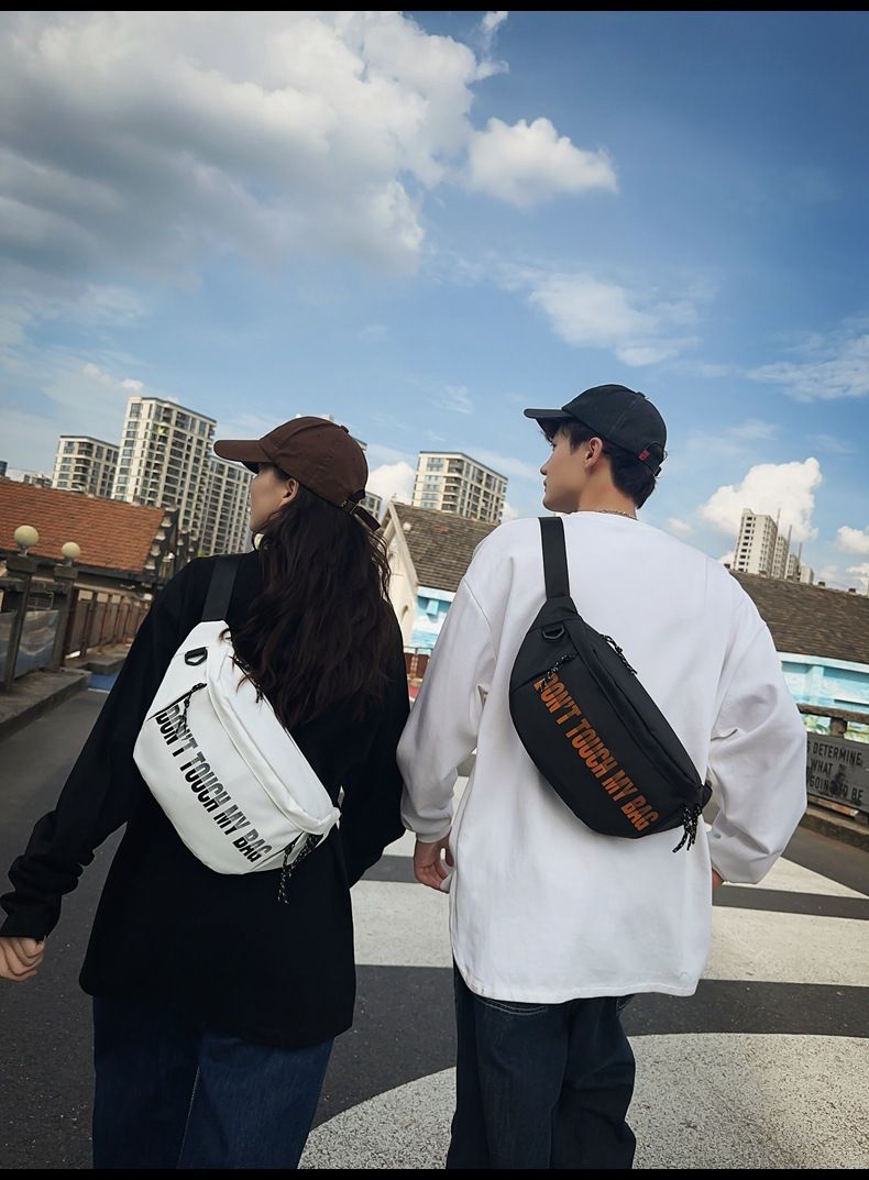 Herren Umhängetasche mit einer Schulter, Lucky Street Trend, Outdoor-Brusttasche, Sportfunktion, Wind, Advanced Sense, große Kapazität_voghion.com