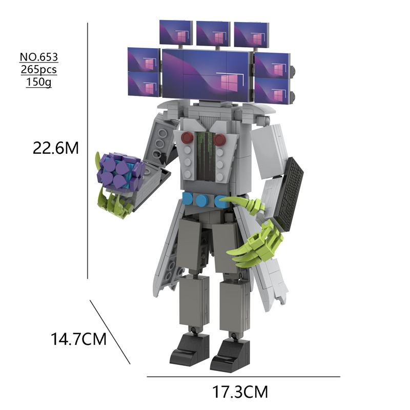 Vse Moc New Skibidi Toilet The Audio and Camera Titan Man Building Blocks Toys DIY Opeke Toy For Child Rojstnodnevno božično darilo_voghion.com