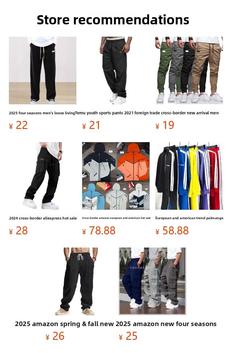 Pantalon cargo décontracté multi-poches pour homme, vêtement de sport, de course, de fitness, d'extérieur, quatre saisons, 2024_voghion.com