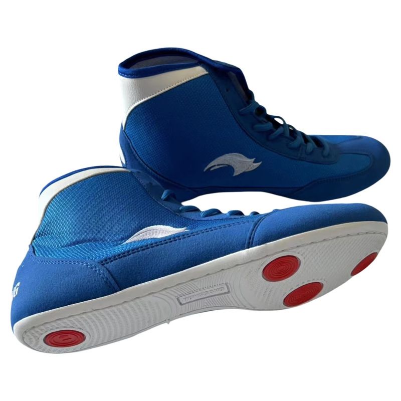 Scarpe da lotta Scarpe da allenamento per la competizione Scarpe da lotta libera cinese Scarpe da combattimento gratuite WRESTLING_voghion.com