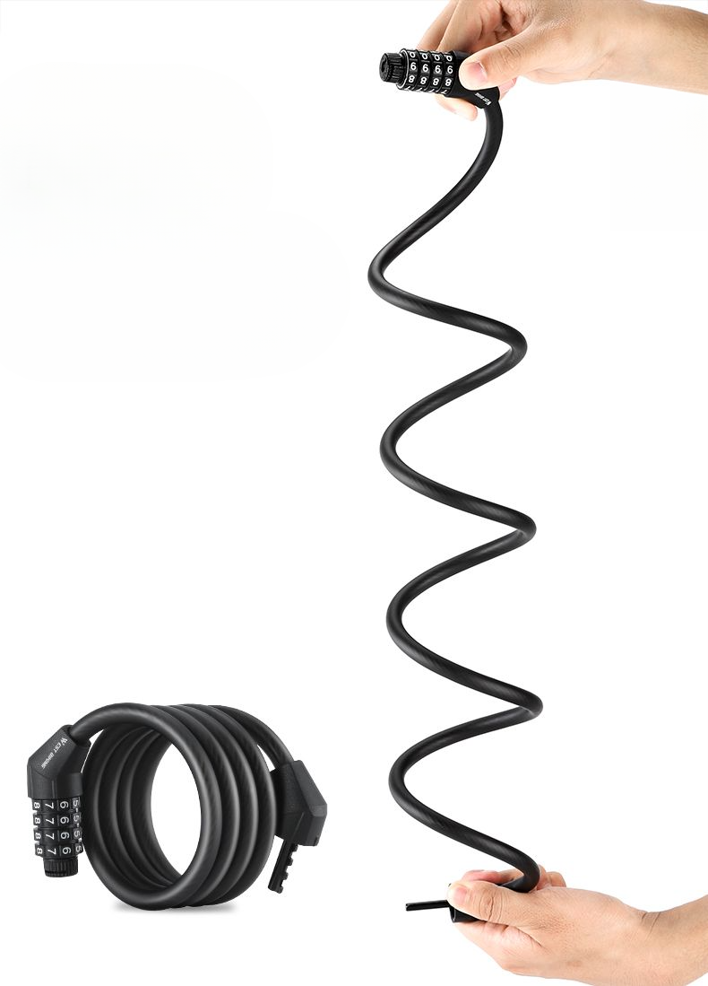 Lucchetto antifurto per bicicletta West Rider con password a cinque cifre per la sicurezza di motociclette elettriche e bici da ciclismo_voghion.com