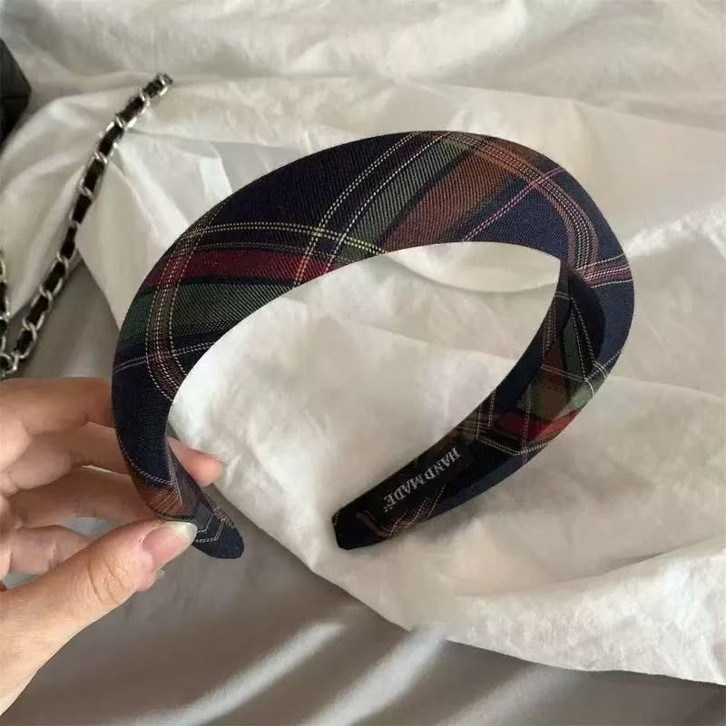 Version Ins British Style Sub Korean Outgoing Hoop Pressed Head Cave Sponge High Skull Top Hair Accessories_voghion.com