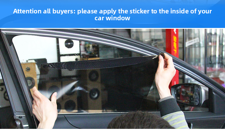 Innen Seite Fenster Elektrostatische Klebstoff Auto Panel Sonnenschutz Sonnenschutz Aufkleber 2 Stück_voghion.com