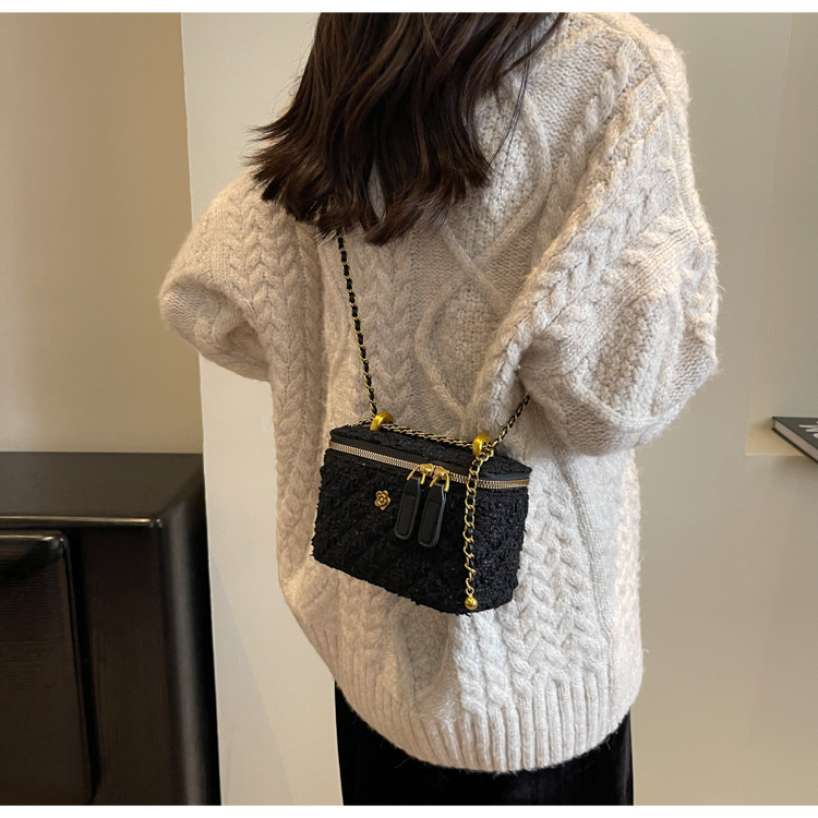 French chain for women new small square crossbody high-end mini niche box bag_voghion.com