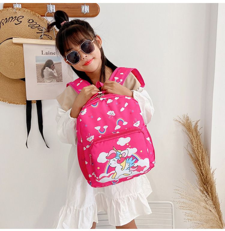 Andralyn Neue Kindertasche mit Cartoon-Print Kinderrucksack Trendy und süßer Dinosaurier-Kindergartenrucksack_voghion.com