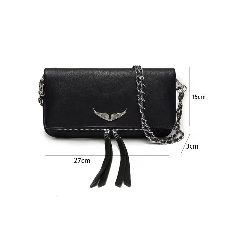 Borsa a tracolla in PU nera, nuova moda 2025, design di lusso, casual, da donna_voghion.com