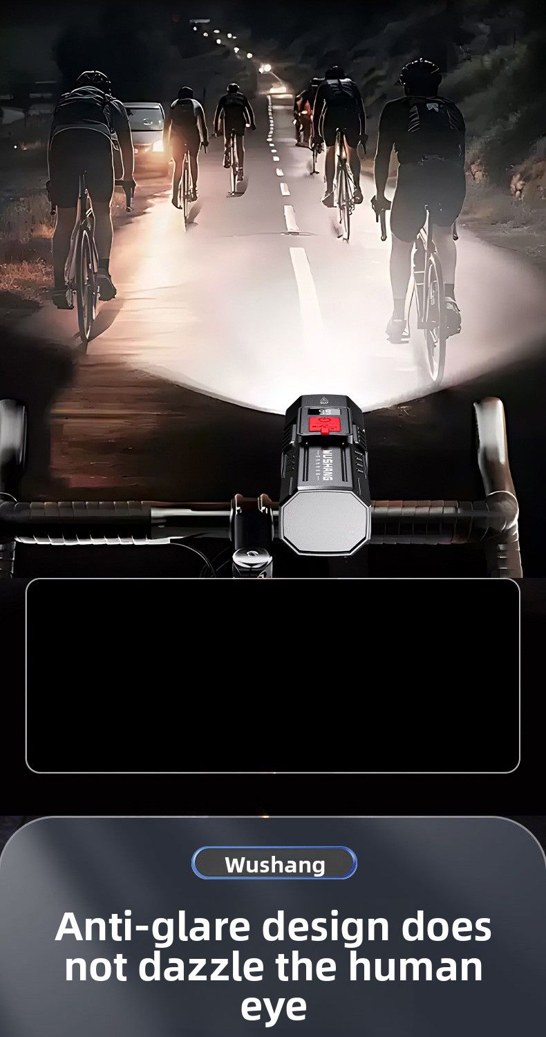 Dakese Mountain Bike High Brightness Night Riding Rechargeable Flashlight Bicycle Front Light Long Range Waterproof_voghion.com