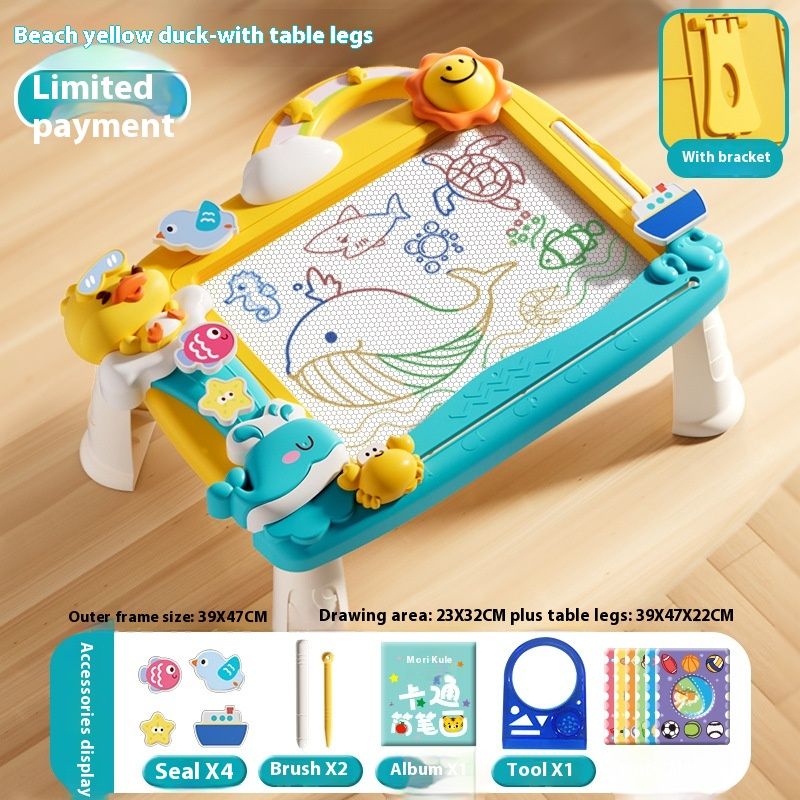 Kinderspielzeug Graffiti Baby Schreibtafel magnetische Farbzeichnung Ständer Geburtstagsgeschenk_voghion.com