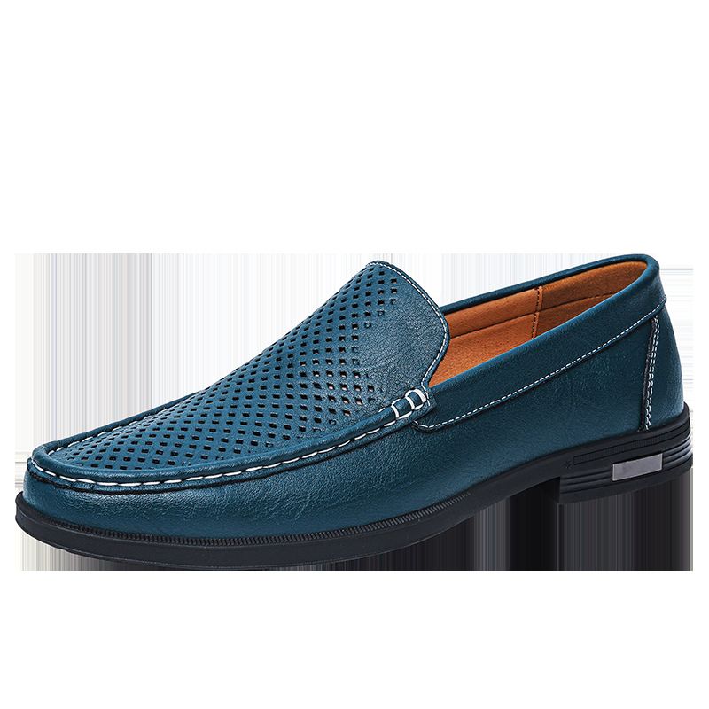 Mocassini da uomo taglia 46 grandi, scarpe casual bianche in stile britannico, scarpe da lavoro formali slip-on in pelle traspiranti_voghion.com