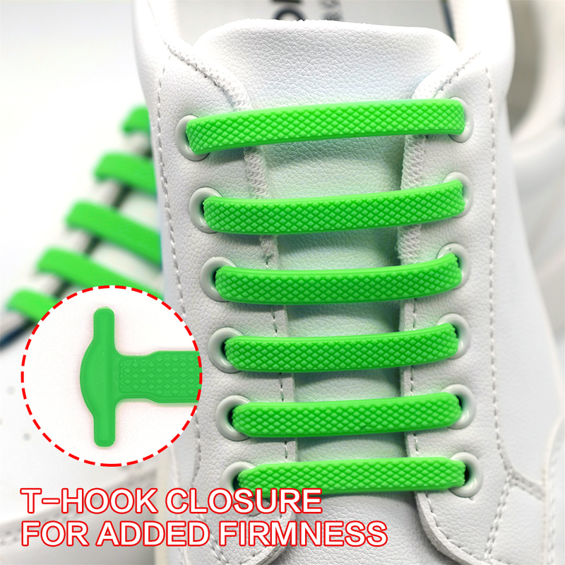 Nieuwe 16 stuks elastische veters alle sneakers siliconen stretch unisex mode geen stropdas schoenveter rubberen band schoenveters_voghion.com