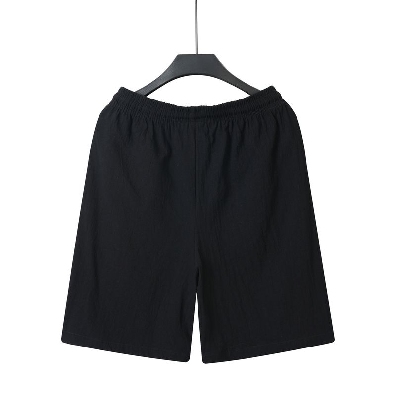 Men's Linen-Cotton Drawstring Shorts – Breathable Summer Casual & Beach Pants (S-XXXL, Relaxed Fit, Quick-Dry, Machine Washable)_voghion.com