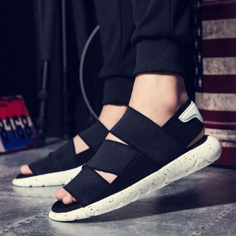 Sandali da spiaggia casual per amanti, versione coreana, pantofole romane alla moda, traspiranti e alla moda_voghion.com