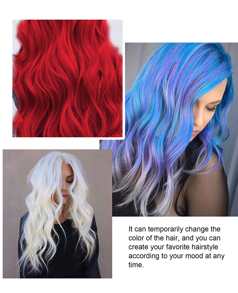 Temporary Hair Color Wax Diy Mud One-time Molding Paste Dye Cream Hair Gel for Hair Coloring Styling_voghion.com