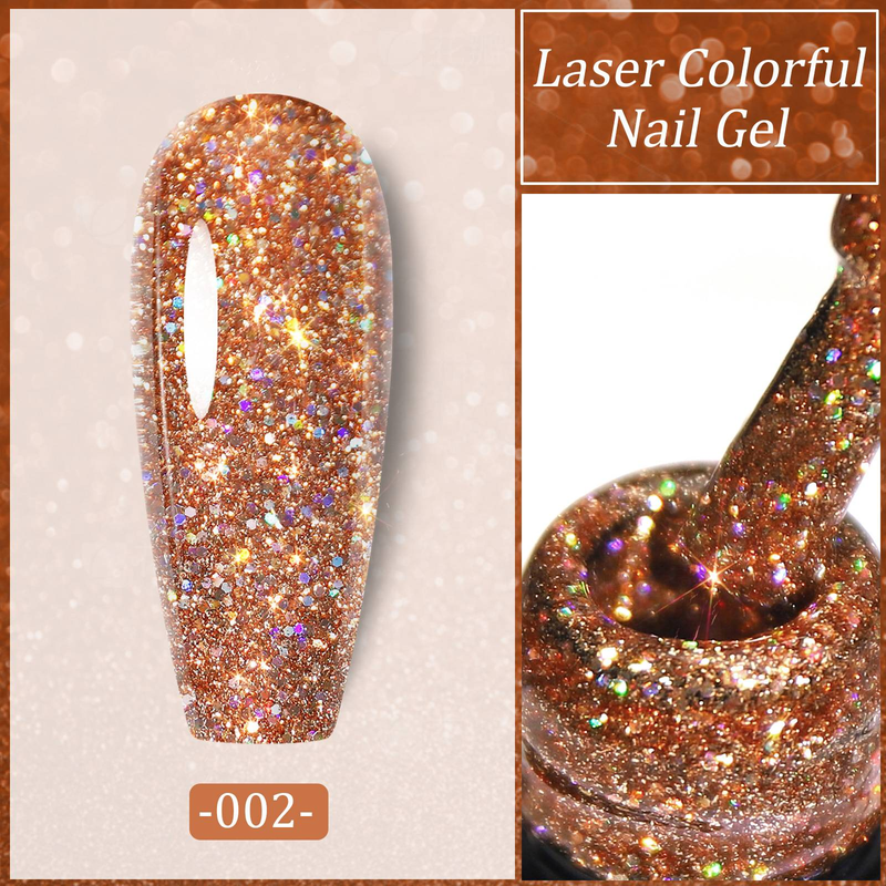 Colle à ongles laser Flash Galaxy Star Sequin La nouvelle colle diamantée déchiquetée populaire pour une utilisation en salon de manucure_voghion.com