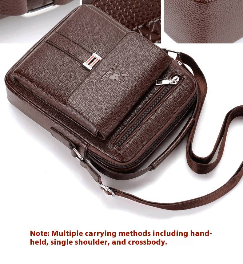 Borsa da uomo traspirante e resistente all'usura, borsa a tracolla da uomo, borsa a tracolla retrò da uomo, grande capacità, zaino da uomo_voghion.com