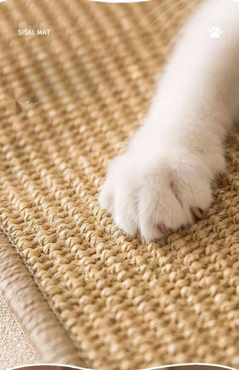 Protetor de arranhador para gatos, brinquedo para animais de estimação, tapete para dormir, tapete para ranger patas, adesivo resistente ao desgaste e que não solta pelos_voghion.com