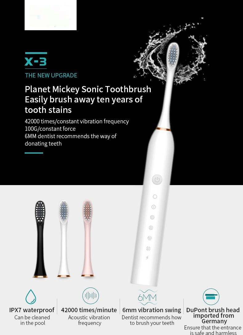 Professional Magnetic Levitation Electric Toothbrush – 5 Modes With UV Sanitizer & Travel Case, 40,000 RPM Ultra-Quiet For Deep Cleaning_voghion.com