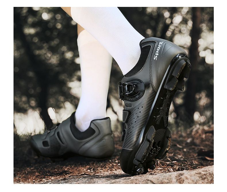 Nieuwe Cross Border Locking Fietsschoenen, Locking Schoenen, Fietsschoenen, Heren Fietsschoenen, Niet-locking Mountain Fietsschoenen, One Piece Levering_voghion.com