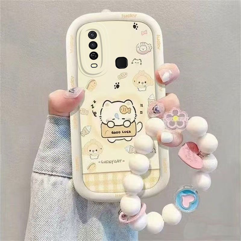 Taiyaki Cat VVivo Y3 Phone Silicone Ultra-thin Y3s New Full Coverage Protective Case Shockproof_voghion.com
