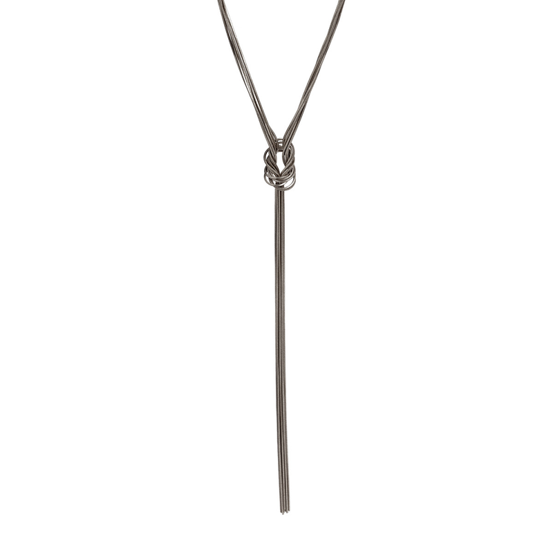 Dames sieraden hiphop metalen wind snake bone chain ketting trend geometrisch lang geweven sleutelbeen ketting_voghion.com