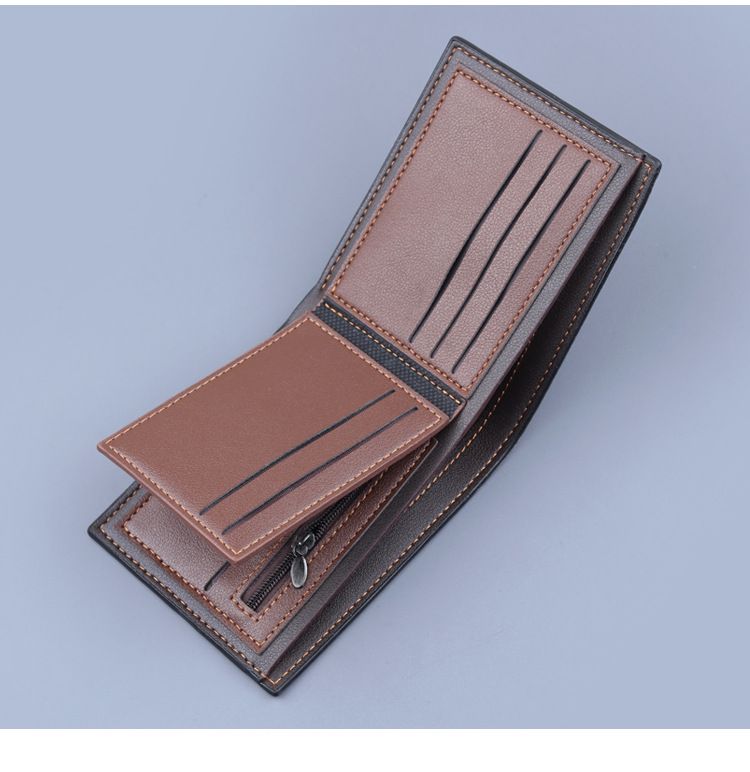 Men's Wallet, New Arrival Fashionable And Popular Personality Short Wallet, Card Holder Integrated Three-fold Wallet._voghion.com