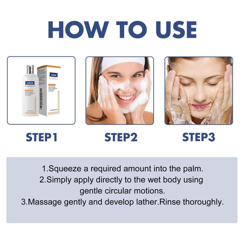 OUHOE Sort, tornet hudrens til dybderensning, blødgøring, reparation, oliekontrol og rensning af ansigtet_voghion.com