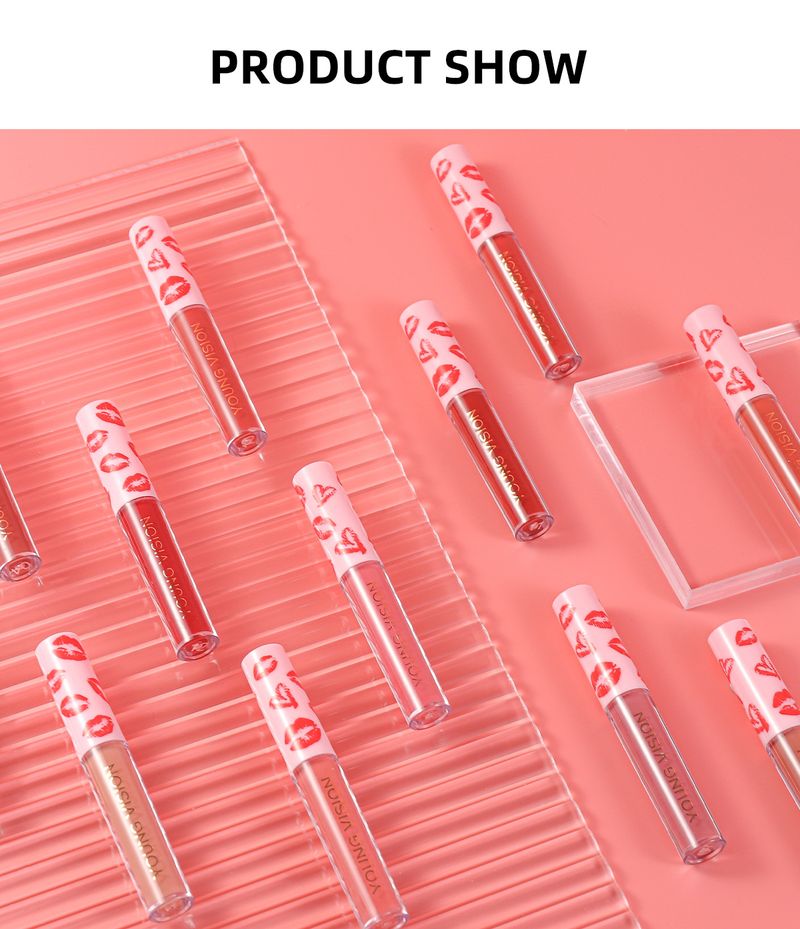 12 Colors Single Matte Velvet Lip Gloss Liquid Lipstick Long-lasting_voghion.com