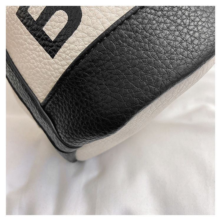 Borsa a secchiello da donna, alla moda, con coulisse, a mano, con tracolla, per donna, portatile, casual, semplice, casual._voghion.com