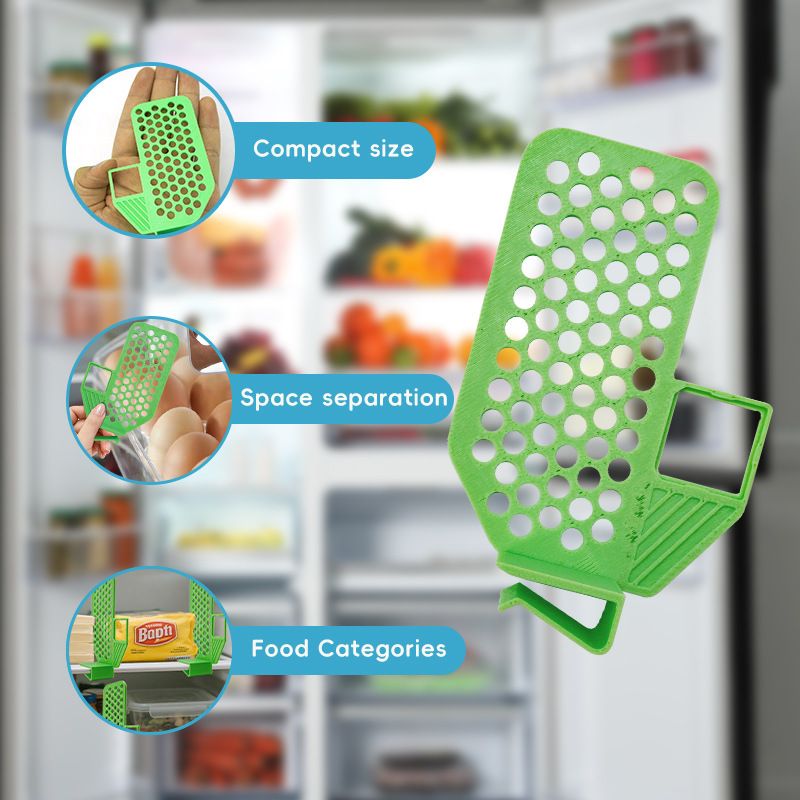 New Refrigerator Multi-Functional Portable Easy To Install Freely Adjustable Spacing Divider Board Plastic Tool_voghion.com